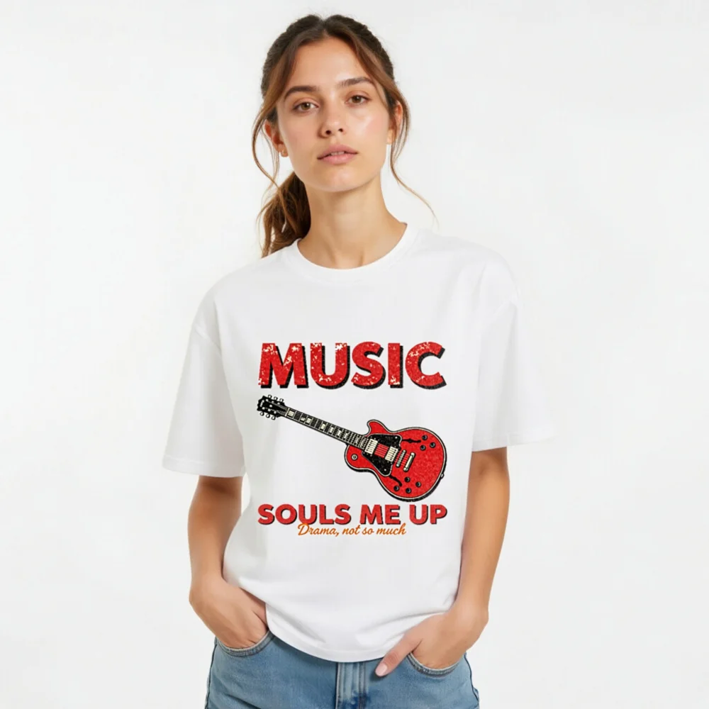 Music Souls Me Up T-Shirt – Unisex Organic Cotton Graphic Tee - Image 10