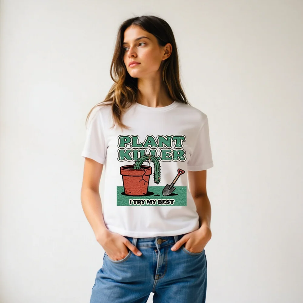 Plant Killer T-Shirt - Unisex Organic Cotton Graphic Tee - Image 11