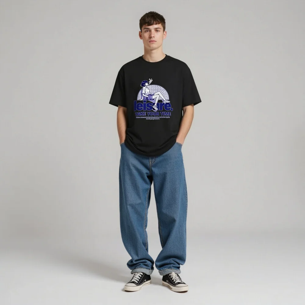 Leisure Take Your Time Unisex Organic Cotton T-Shirt - Image 9