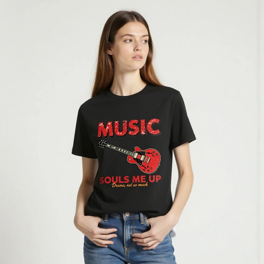 Music Souls Me Up T-Shirt – Unisex Organic Cotton Graphic Tee - Image 2