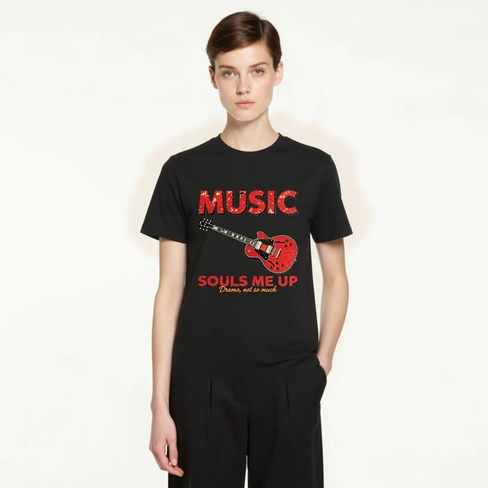 Music Souls Me Up T-Shirt – Unisex Organic Cotton Graphic Tee - Image 4