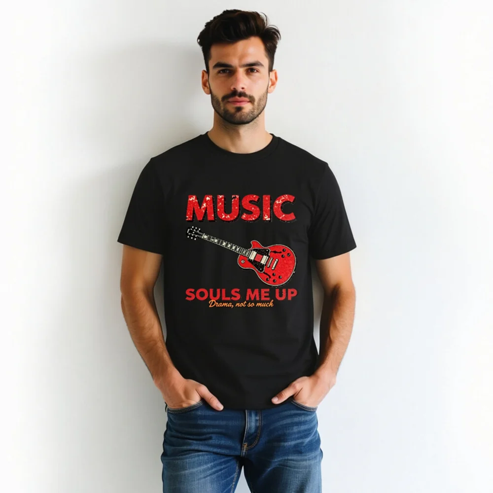 Music Souls Me Up T-Shirt – Unisex Organic Cotton Graphic Tee - Image 7