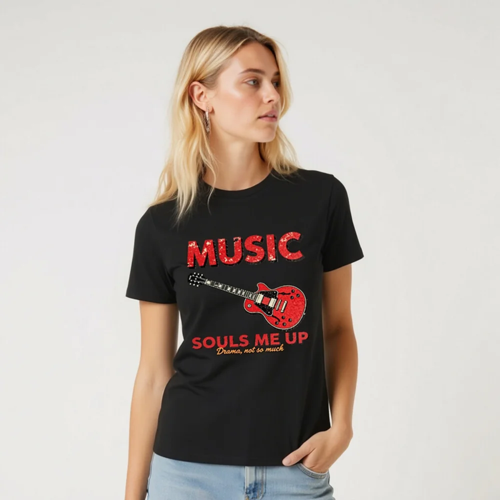 Music Souls Me Up T-Shirt – Unisex Organic Cotton Graphic Tee - Image 10