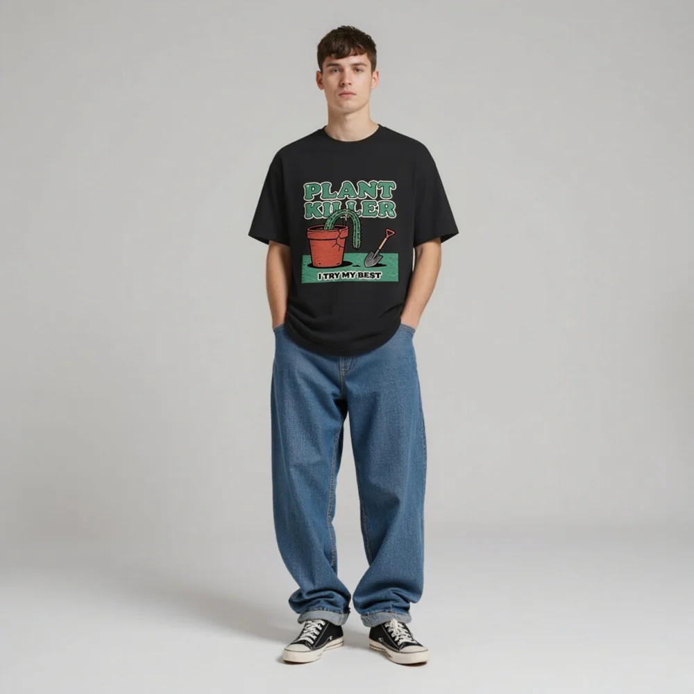 Plant Killer T-Shirt – Unisex Organic Cotton Graphic Tee - Image 9