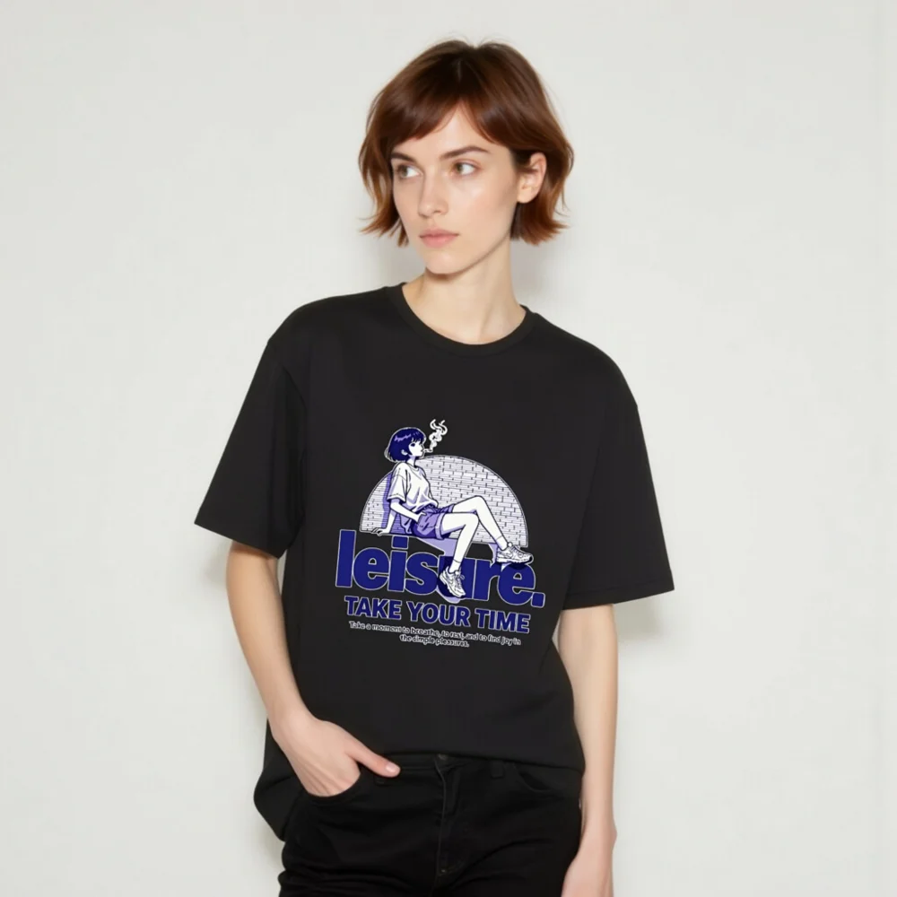 Leisure Take Your Time Unisex T-Shirt – Comfortable Cotton Graphic Tee - Image 10