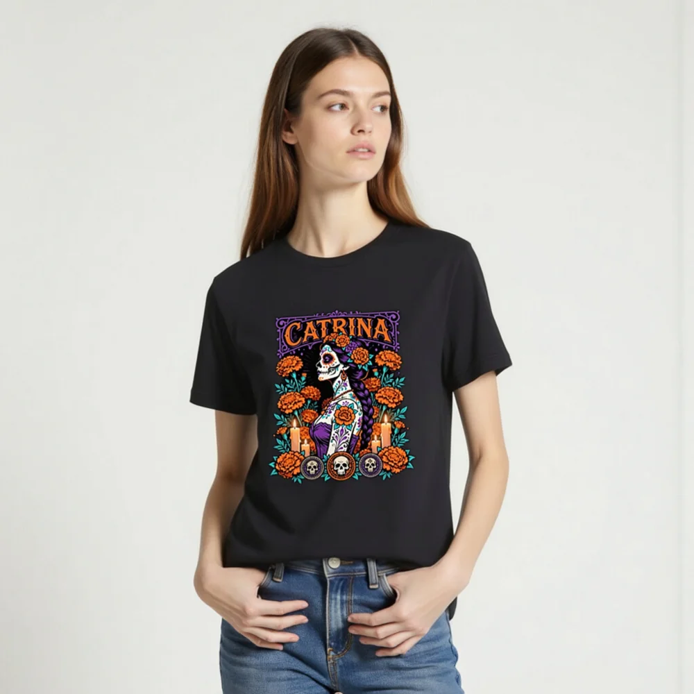 Catrina Day of the Dead T-Shirt – Unisex Graphic Tee - Image 2
