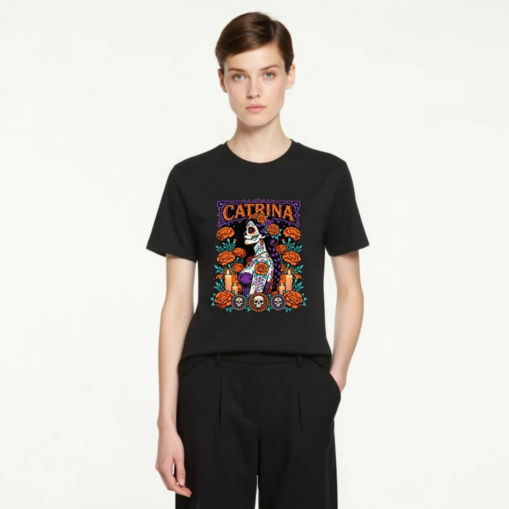 Catrina Day of the Dead T-Shirt – Unisex Graphic Tee - Image 3
