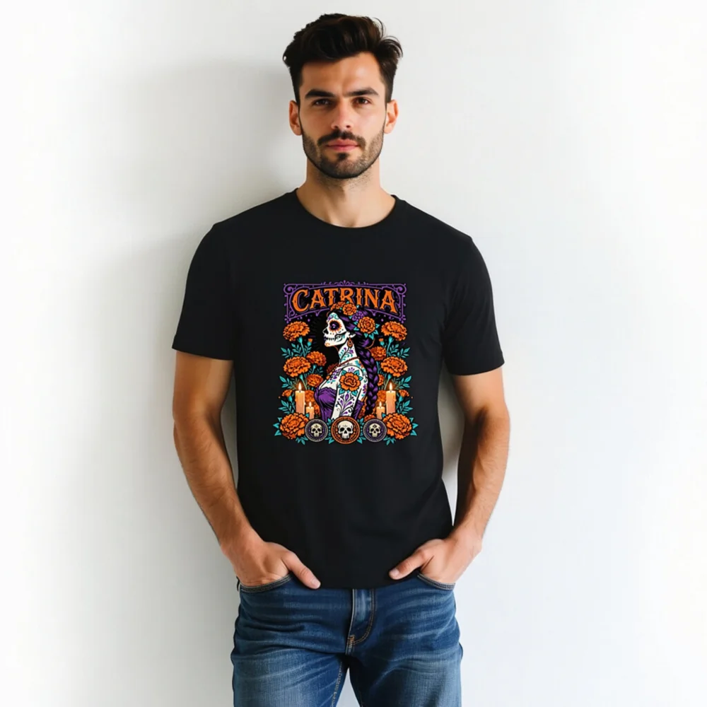 Catrina Day of the Dead T-Shirt – Unisex Graphic Tee - Image 5