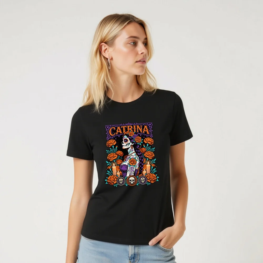Catrina Day of the Dead T-Shirt – Unisex Graphic Tee - Image 8