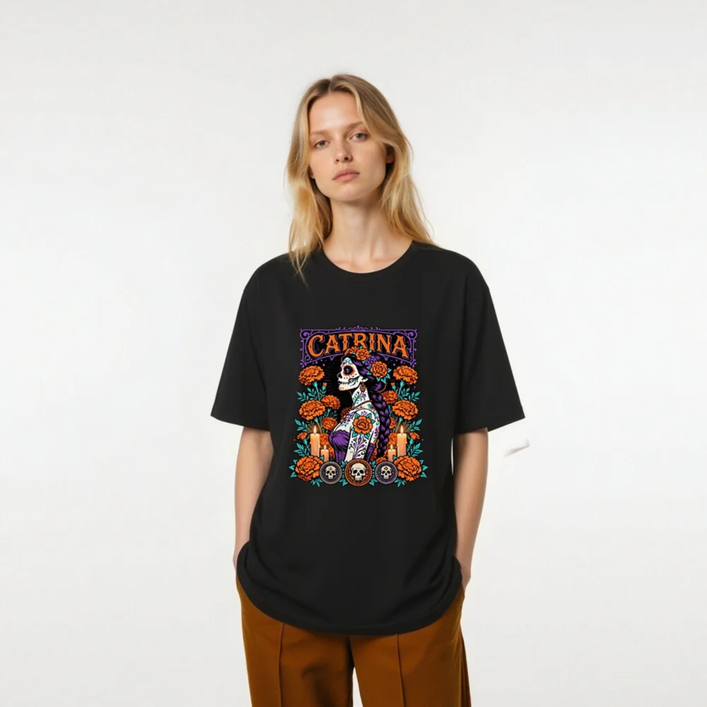 Catrina Day of the Dead T-Shirt – Unisex Graphic Tee - Image 9