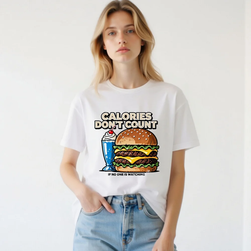 Calories Don't Count T-Shirt – Unisex Graphic Tee for Food Lovers - Image 3