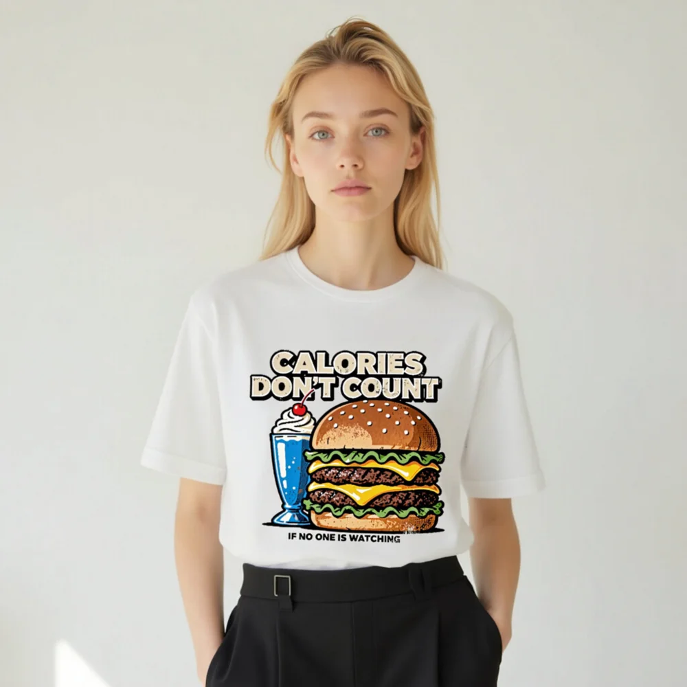 Calories Don't Count T-Shirt – Unisex Graphic Tee for Food Lovers - Image 10