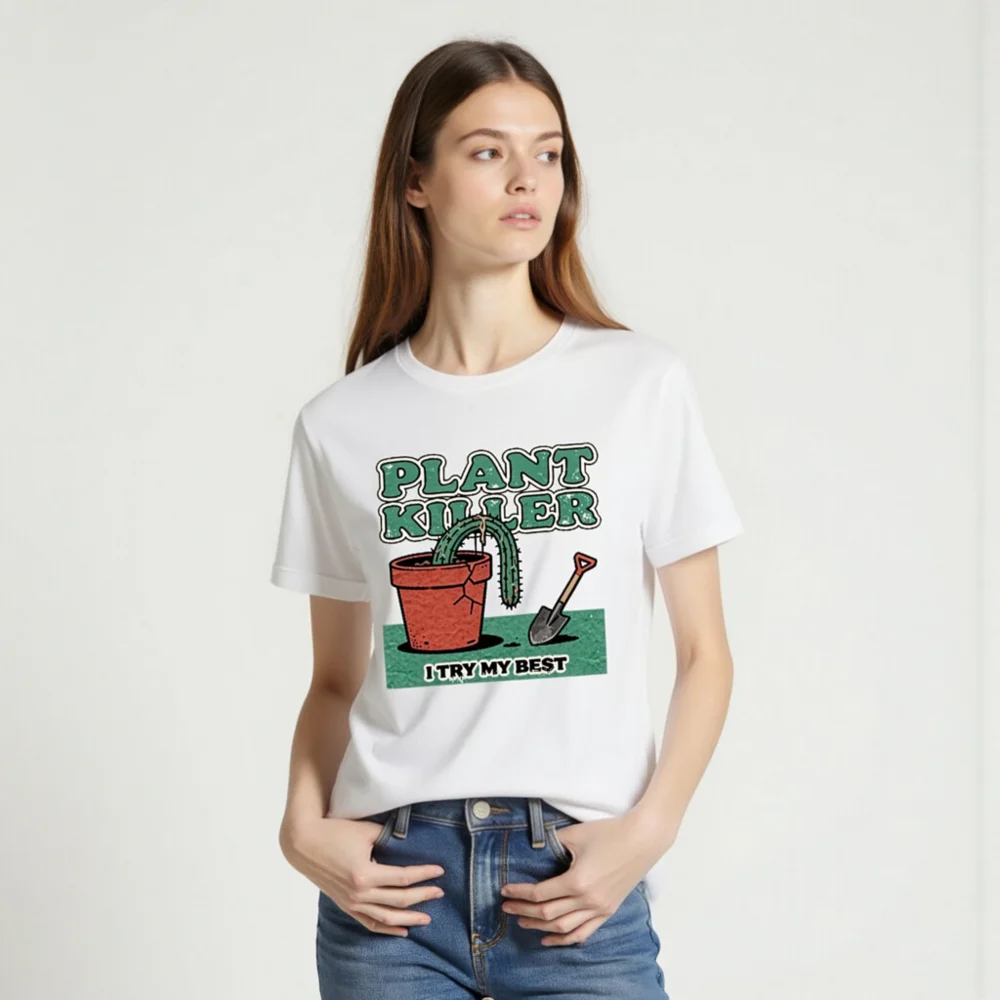 Plant Killer T-Shirt – Unisex Funny Graphic Tee for Gardeners - Image 2