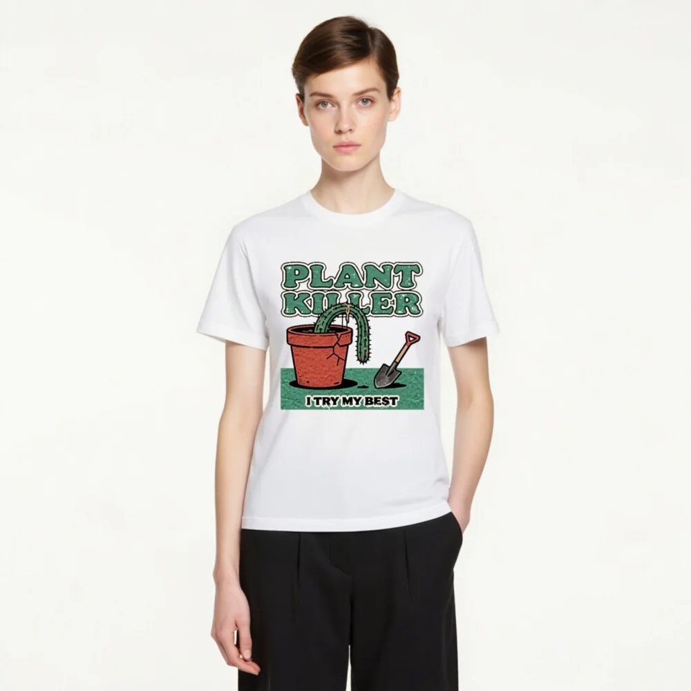 Plant Killer T-Shirt – Unisex Funny Graphic Tee for Gardeners - Image 4