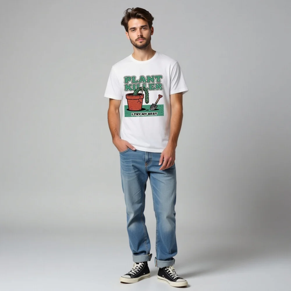 Plant Killer T-Shirt – Unisex Funny Graphic Tee for Gardeners - Image 7